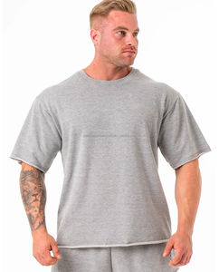 เสื้อยืดโอเวอร์ไซส์สำหรับคนออกกำลังกายผ้าฝ้ายเทอร์รี่ - Product Image 1