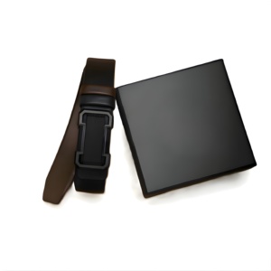 Ceintures pour hommes de qualité supérieure avec boucle noire, fermeture automatique, importées, réglables, durables, accessoires de taille, style tendance, usage quotidien, élégantes - Product Image 1