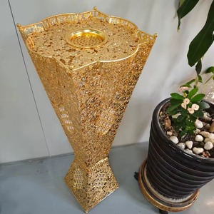 Wide <b>incense</b> <b>burner</b> with carved body and traditional Arabic styling suitable for festive occasions or spiritual settings - Product Image 4