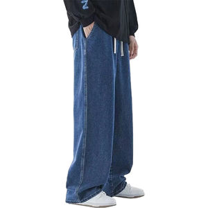 Pantalones Vaqueros de Mezclilla para Hombre, Jeans de Cintura Alta para Hombre, Pantalones Vaqueros Transpirables Lavados, Personalizados - Product Image 1