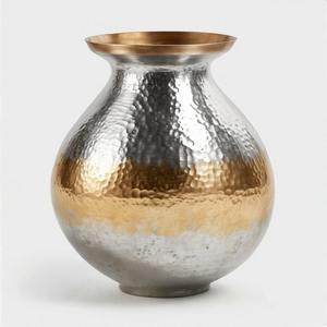CelestialCradle <b>Vase</b> Art Opulent Grace <b>Tall</b> Bronze Finish Designer Metal <b>Vase</b> Exquisite Handcrafted Accent for Home Decor - Product Image 2