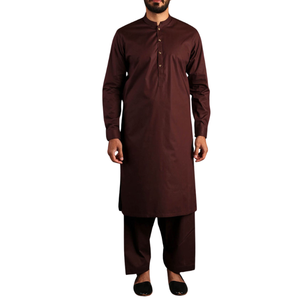 Ensembles Shalwar Kameez pour hommes pakistanais de haute qualité, décontractés pour l'été, 100% coton, séchage rapide, tricotés, légers, grandes tailles, toutes les couleurs - Product Image 2