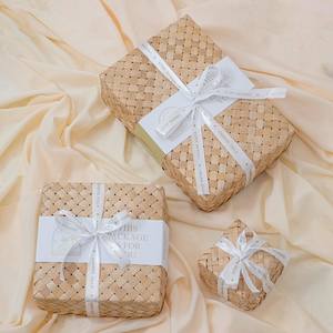 30% de réduction sur les coffrets cadeaux tissés en bambou naturel pour les fêtes de cérémonie Cadeaux d'affaires du Nouvel An de Noël-Boîtes de rangement et bacs - Product Image 6