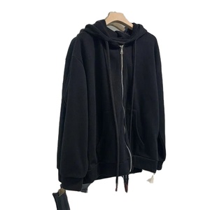 เสื้อโค้ทสเวตเตอร์มีฮู้ดทรงหลวมและเข้ารูปมีซิปสีม่วงแฟชั่นเกาหลีผ้าบางฤดูใบไม้ผลิและฤดูใบไม้ร่วงใหม่ - Product Image 3