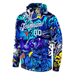 Best Quality <b>Hoodie</b> Custom Team Name Sublimation Printed Hoodies Men Women <b>Gym</b> Workout Outdoor Hoodies Sublimation Unisex OEM - Product Image 1