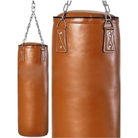 Sacs de frappe de haute qualité 2024 pour la boxe, sacs de sable pour le kick-boxing et l'entraînement MMA, en cuir véritable, avec impression de logo personnalisée, confortables