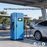 Nouvelle borne de recharge rapide pour véhicules électriques 180 kW DC, station de recharge commerciale pour VE, double CCS2, OCPP 2.0.1, OEM ODM