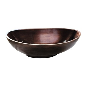 Fregadero lavado de cobre de superficie pulida para el hogar de diseño moderno y elegante con colador para uso en la cocina - Product Image 2