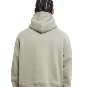 Pull à capuche thermique d'hiver décontracté pour hommes 100% coton Conception de logo personnalisé avec technique de broderie solide Sérigraphie en soie - Product Image 4