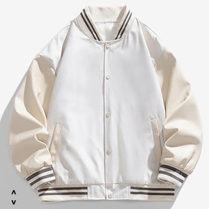 Chaquetas Varsity de Lana con Mangas de Cuero para Hombre Talla Grande, Chaqueta Varsity de Moda de Alta Calidad, Chaqueta Varsity de Béisbol Extra Grande - Product Image 3