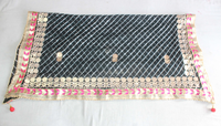 Mousseline de soie traditionnelle Dupatta ethnique femmes vêtements écharpe écharpes Lahariya Gota Patti Dupatta cadeau pour invité retour faveur