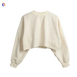 Sweatshirts pulls pour femmes OEM Streetwear Sweatshirts courts pour femmes - Product Image 3