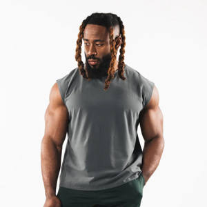 Solid Color Seamless Sleeveless <b>Gym</b> Wear Tank Top for Training Sports Singlets Male Casual <b>Vest</b> Deep Cut Tank Top for <b>Men</b> - Product Image 6