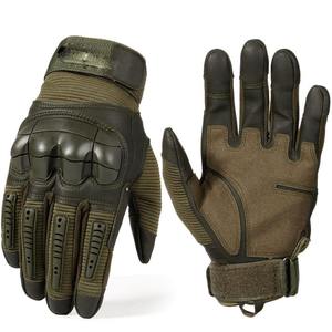 Guantes de dedo completo para moto Guantes de moto antideslizantes cómodos para pantalla táctil Guantes de motocicleta de cuero de vaca personalizados - Product Image 1