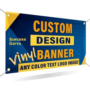 Kunststoff-Banner mehrfache Kennzeichnung umweltfreundliche Veranstaltungs-Banner Werbe-PvC-Vinyl-Banner für Unternehmenswerbung