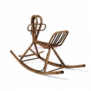 Silla Mecedora de Mimbre con Forma de Animal Hecha a Mano para Niños, Decoración de Sala de Juegos y Guardería de Vietnam - Product Image 2