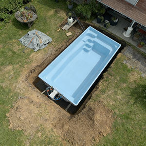 Children Kids Fiberglass High Quality UV Resistant Customizable Swimming Outdoor Inground Plunge Pool Swim Spa for - Product Image 1