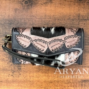 กระเป๋าคลัทช์หนังวัวคุณภาพสูงสำหรับผู้หญิงกระเป๋าคลัทช์หนังสไตล์ตะวันตก - Product Image 1