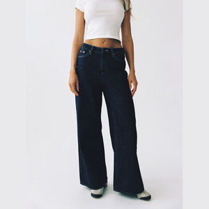 Impression de conception personnalisée de haute qualité pour femmes Denim Cargo Pants Respirant Casual Wear Wholesale Fashion Style OEM Service - Product Image 4