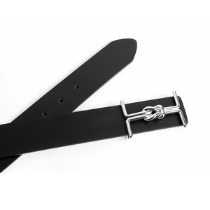 Cinturón de Cuero Genuino de Alta Calidad para Hombre y Mujer, con Hebilla de Diseño de Marca de Lujo, Estilo Occidental Gótico, para Vestir con Jeans - Product Image 3