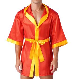 2026 Top Quality Customized Wholesale <b>Boxing</b> <b>Robe</b> Gold <b>Boxing</b> <b>Robe</b> Latest Design for Men Custom Made Logo Fighter <b>Boxing</b> - Product Image 2