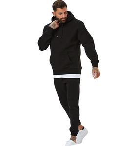 Custom Men's Heavy Weight Designer <b>Hoodies</b> 100% Cotton Brushed Fleece Winter ODM Hoodie Sweatpants Set with Custom Logo - Product Image 3