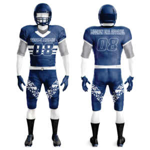 Camiseta de fútbol americano personalizada por sublimación, uniformes de fútbol americano universitario juvenil de gran tamaño, conjunto de sarga de aparejos para adultos - Product Image 2