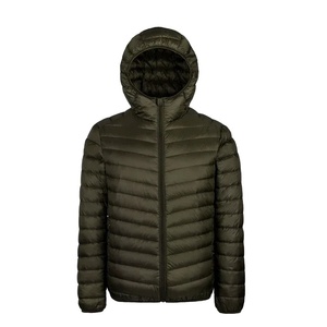 Chaqueta acolchada de diseñador acolchada de invierno para hombre, Abrigo acolchado de burbujas impermeable de poliéster verde para exteriores, chaqueta acolchada personalizada 2026 - Product Image 1