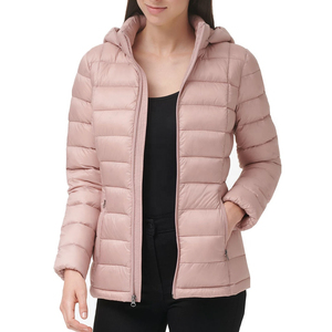 Veste d'hiver pour femmes Puffy Bubble Hoodie Fermeture à glissière Imperméable Respirant Coton Rempli Extérieur - Product Image 1
