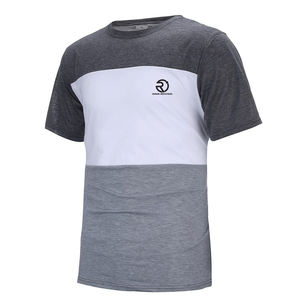 Ensemble short et t-shirt de gymnastique respirant de haute qualité pour hommes et survêtement de gymnastique d'été unisexe à imprimé solide - Product Image 3