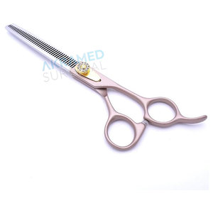 Professional High Quality Black Hair Cutting <b>Scissors</b> Stainless Steel Blade with Steel Handle Straight Beauty Tool for Salon Use - Product Image 4