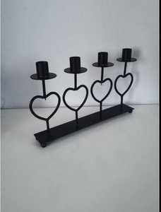 Portavelas de aluminio 4 Bracos para decoración del hogar soporte hecho a mano para Navidad y Festival portavelas de alta calidad - Product Image 3