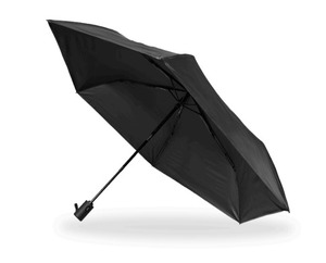 Parapluie promotionnel classique en polyester à six plis, occultant manuel, imperméable, pour utilisation ensoleillée et pluvieuse - Product Image 1