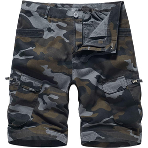 Hot Selling Men's Solid Eco-Friendly <b>Zipper</b> Fly Mid Waist Hunting <b>Shorts</b> High Quality Quick Dry Breathable Wholesale - Product Image 1