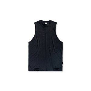 Camiseta Deportiva de Corte Profundo para Hombre, de Secado Rápido, Tejida, Estilo Urbano, Personalizable, OEM, para Gimnasio y Running - Product Image 6