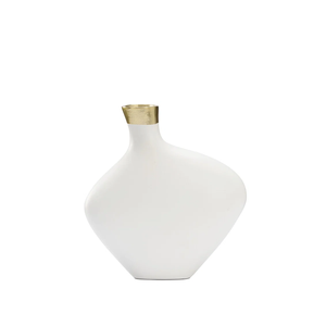 Gold and White Patterned Metal Floor Vase with Iron <b>Decorative</b> Vases and Gold <b>Twig</b> Design for Modern Luxury Home - Product Image 4