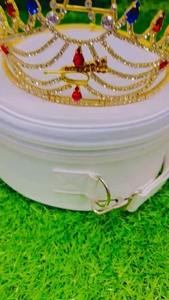 Couronne HOJ réglable en or avec strass, couronne maçonnique HOJ, Héroïnes de Jéricho, couronne grand-worthy en or avec étui 2025 - Product Image 4