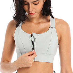 Ropa deportiva de Yoga sin costuras para mujer de primera calidad al por mayor, Sujetador deportivo liso ligero, tallas grandes, alta calidad, Frente, soporte alto, rápido - Product Image 4