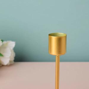 Portavelas de Metal fino de color Simple, soporte cónico pintado minimalista para decoración del hogar y centros de mesa para eventos - Product Image 4