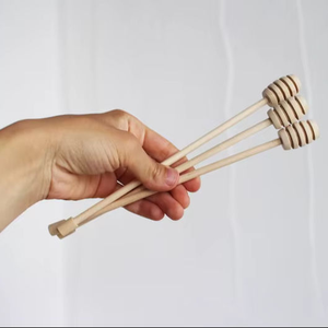 Bâtonnets à miel de haute qualité, distributeur de miel, bâtonnets en bois en forme de nid d'abeille pour la fête de mariage, cadeau - Product Image 1