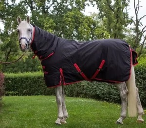 ヘビーウェイトナイロンオックスフォード通気性キャンバスブランケット冬暖かい投票率キルティングパターン馬ラグ馬ショー敷物 - Product Image 1
