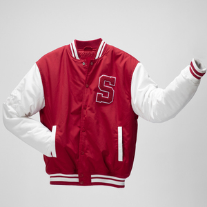 Venta al por mayor de béisbol personalizado Letterman chaquetas abrigo de invierno bombardero Varsity chaqueta para los hombres - Product Image 1