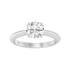Shielded Brilliance Round Brilliant Cut <b>Solitaire</b> <b>Ring</b> 925 Sterling <b>Silver</b> Gold Vermeil Plated Luxury Fine Jewelry Gift Women - Product Image 4