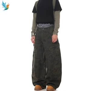 Uomini di alta qualità Streetwear in cotone poliestere traspirante a gamba dritta tasche oversize <span class=keywords><strong>pantaloni</strong></span> Cargo mimetici - Product Image 5