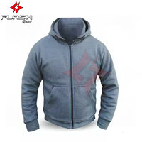 Hoodie de moto en polaire respirant de qualité supérieure avec armure intégrée en textile, unisexe, pour adultes, motards de rue, course tout-terrain