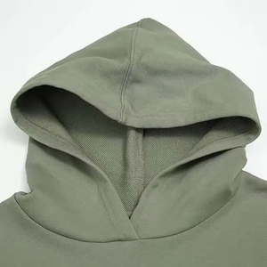 Conjunto de Sudadera con Capucha Corta y Estampada para Mujer, Estilo Informal, Tejido de Punto, Ropa de Calle - Product Image 3