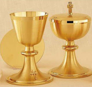 ถ้วยสเตนเลสพร้อมชุด ciborium 2ชิ้นสำหรับบ้านคริสตจักรผลิตภัณฑ์ชุบทองดีไซน์ทันสมัยชุดของขวัญ - Product Image 5
