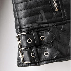 2025 personalizado de alta calidad de los hombres de piel de oveja genuina Bikers chaquetas de cuero puro chaqueta de invierno - Product Image 4