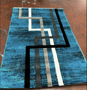 Alfombra Moderna Adiva, Fabricada a Máquina, de Pelo Alto, Resistente a las Manchas, de Polipropileno Turco, Material de Yute Tallado, Tejido Jacquard - Product Image 2