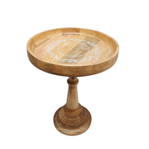 Hot Selling Premium Quality Clear <b>Glass</b> <b>Dome</b> Cover Aluminium Weddings Wooden Cake Stand for <b>Display</b> Cup Cake Handmade - Product Image 2